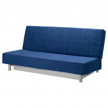 BEDDINGE БЕДИНГЕ, 3-местный диван-кровать, Шифтебу синий
