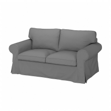 EKTORP ЭКТОРП, 2-местный диван, реммарн светло-серый