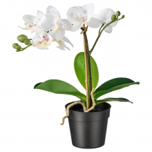 FEJKA ФЕЙКА, Искусственное растение в горшке, Орхидея белый