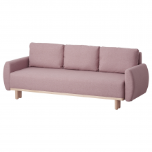 GRUNNARP ГРУННАРП, 3-местный диван-кровать, Гуннаред светлый коричнево-розовый
