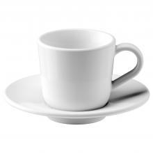 IKEA 365+ ИКЕА/365+, Чашка для кофе эспрессо с блюдцем, белый