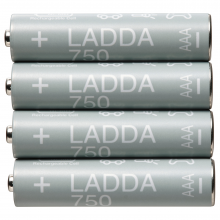 LADDA ЛАДДА, Аккумуляторная батарейка, HR03 AAA 1,2 В