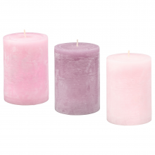 LUGGA ЛУГГА, Формовая свеча, ароматическая, Цветение розовый