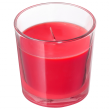 SINNLIG СИНЛИГ, Ароматическая свеча в стакане, Красные садовые ягоды/красный
