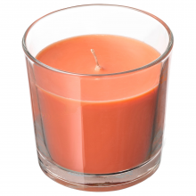 SINNLIG СИНЛИГ, Ароматическая свеча в стакане, Персик и апельсин/оранжевый