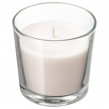 SINNLIG СИНЛИГ, Ароматическая свеча в стакане, Сладкая ваниль/естественный