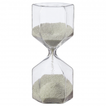 TILLSYN ТИЛЛСЮН, Декоративные песочные часы, прозрачное стекло/белый